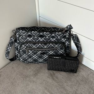 Lug crossbody and matching wallet